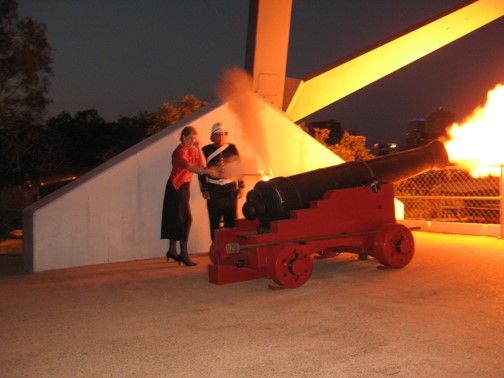 Clifton cannon firing