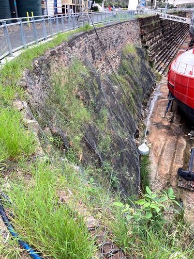 Dry Dock wall