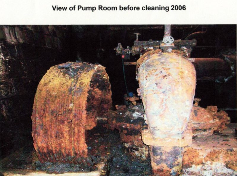 Dry Dock Pump Room cleaning